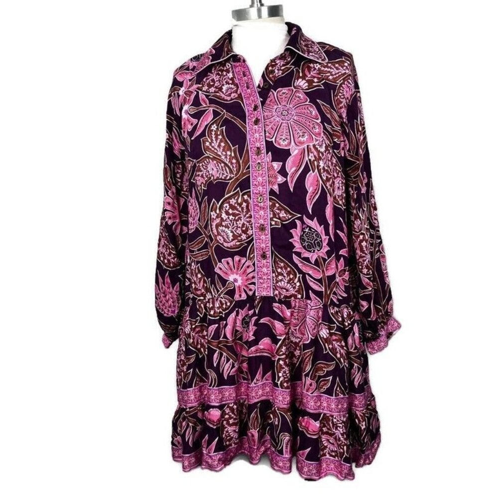 Omika Womens Dress Size S Multicolor Floral Bohemian Casual Resort Wear